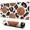 White Leopard Basketballs, variant on Long Mouse Pads for Desk,Yellow Baseball Items Pattern Desk Mats on Top Of Desks, Desk Mouse Pad Extra Large with 3mm Non-Slip Base and Stitched Edge for Gaming,Office,Work,Home 31.5"x11.8"