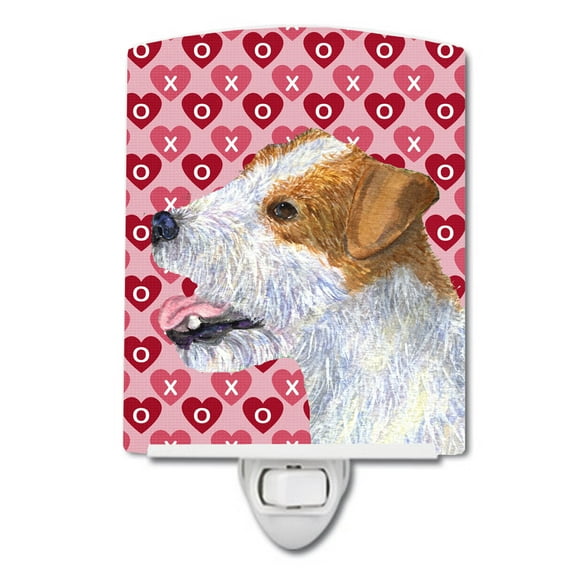 Jack Russell Terrier Love Valentine's Ceramic Night Light