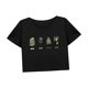 thumbnail image 5 of Camisa holgada con cuello redondo para mujer, Top corto, moda de verano, para playa, Camping, vacaciones L, 5 of 7