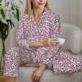 thumbnail image 6 of Sikiie love heart Print Pajamas for Women Set, Womens Pajama Sets, Lounge Sets for Women, 2pjs for Women-Small, 6 of 7