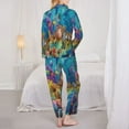 thumbnail image 5 of Bingfone Womens Pajama Sets Sea World Print,Long Sleeve Loungewear Pajamas Set-Small, 5 of 9