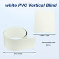thumbnail image 2 of Annvchi PVC Vertical Blind Replacement Slats Vertical Blind Replacement White 82.5 x 3.5 (10-Pack), 2 of 7