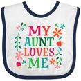 thumbnail image 3 of Inktastic My Aunt Loves Me Niece Boys or Girls Baby Bib, 3 of 4
