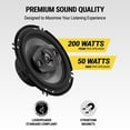 thumbnail image 3 of Scosche 6.5" 4-Way Car Audio Speaker Pair – 200W Peak Power – Precision HD Sound, HD6504A-WM1SD, 3 of 8