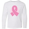 thumbnail image 3 of Inktastic Breast Cancer Pink Ribbon Awareness Month Long Sleeve Youth T-Shirt, 3 of 5