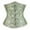 Green, variant on Fesfesfes Corsets For Women Floral Overbust Corset Shapewear Bustier Lingerie Gothic Shapewear Tops on