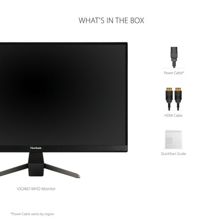 ViewSonic - VX2467-MHD 24" LCD FHD FreeSync Gaming Monitor (HDMI, VGA and DisplayPort) - Black