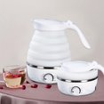 thumbnail image 5 of Small Kettle White Portable Foldable 0.7L Travel, Silicone Stainless Steel Base, Camping Kettle 5 Modes Temperature Setting for Ebullition Coffee Tea Keeping Warm Baby Milk Powder, 5 of 5