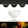 thumbnail image 4 of Thyme & Table Grey Marble Stoneware Large Round Bowl, 4 of 6