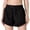 #01 Black 【Mix, Match & Rotate: Stock Up on Your Favorite Colors】, variant on Women's Soft Fabric Yoga Fitness Shorts, Elastic Waist Tummy Control Sports Silhouette, Functional Side Pockets Lightweight Fast Drying Matrix, Gym Running Fitness Training Workout | Velmuse