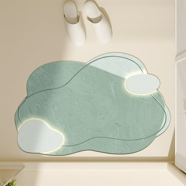 Bathroom Water Absorbent Floor Mats Bathroom Doorway Non Slip Foot Mats Sink Toilet Drying Floor Mats