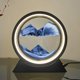 thumbnail image 4 of Lámpara de mesa de arte de arena regulable por USB con luz nocturna de reloj de arena 3D (azul 12 pulgadas), 4 of 7