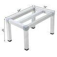 thumbnail image 4 of Dunnage Rack, 8 Inches Above Ground Level, Aluminum Dunnage Rack 1000/1400/1500 Lb Capacity, Low Shelf for Floor Used for Storage In Kitchens, Restaurants, Supermarkets, Grocery Stores, 4 of 7
