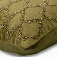 thumbnail image 2 of The HomeCentric Sage Green Pack of 2,12"x22" (30x55 cm) Rectangle Pillow Covers, Velvet Lattice & Beaded Lumbar Pillow Covers, Geometric Modern Style - Sage Lattice, 2 of 3