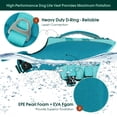 thumbnail image 5 of Kuoser Dog Life Jacket, Dog Life Vest with High Flotation for Swimming Boating, Pet Safety Life Preserver for Small Dogs, Green, XS, 5 of 9