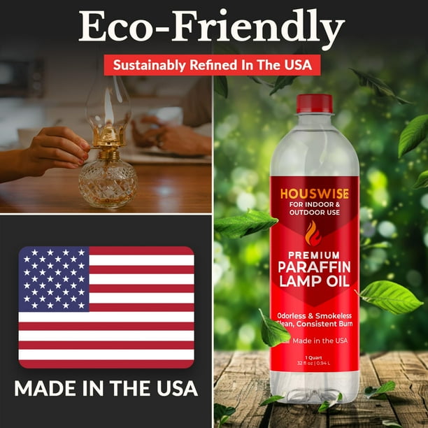 Aceite de parafina lquida para lmpara Houswise Premium, 1 litro, para uso  en interiores | Walmart en lnea