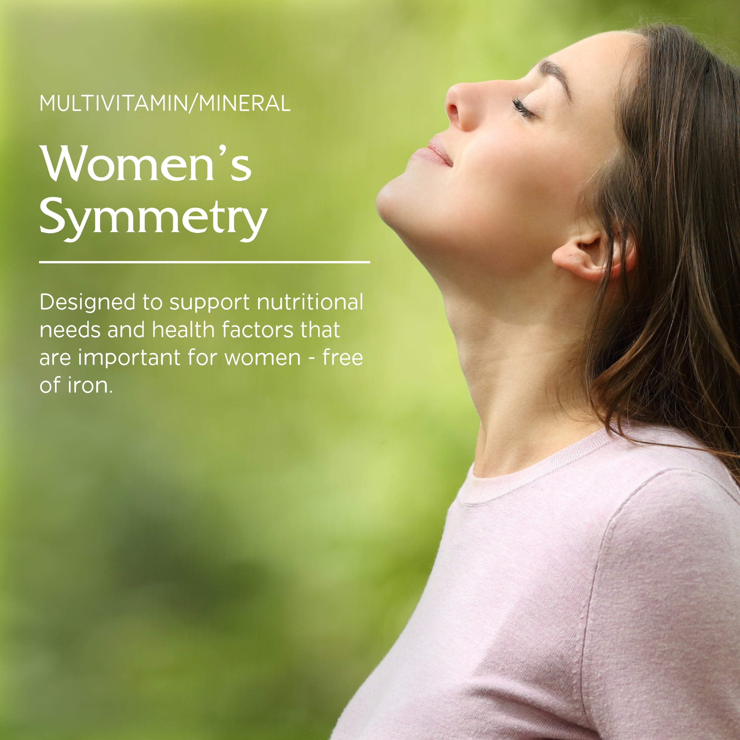 Vitanica Women's Symmetry, High Potency Daily Multivitamin, Vegan, 180 Capsules