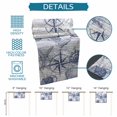 thumbnail image 6 of Purple Blue Compass Table Runner 72 Inches, Vintage Nautical Summer Ocean Shell Bed Runner Dresser Scarves Tabletop for Indoor Outdoor Parties/Ceremony/Banquet, 18" x 72", 6 of 9