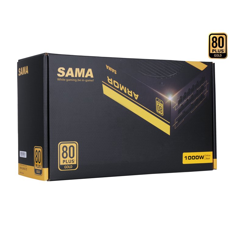 SAMA 1000W Power Supply 80 Plus Gold Full Modular Full Voltage ECO