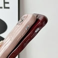 thumbnail image 5 of Compatible with iPhone 13 Pro Max Case Water Ripple Pattern Cute Curly Wave Frame Shape Shockproof Soft TPU Case for Women Girls Slim Phone Case (Burgundy), 5 of 13