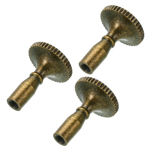 Unique Bargains Lamp Turn Switch Knob On/Off Replacement Twist Knobs for Lamp Socket, Bronze 3 Pack