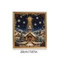 thumbnail image 3 of DIY Christmas Snowy Church Pearl Bead Painting Kit, Unframed Canvas Rhinestone Art Set with Instruction Manual, Festive DIY Craft, Decorative Wall Art for and Gift Giving, 3 of 7