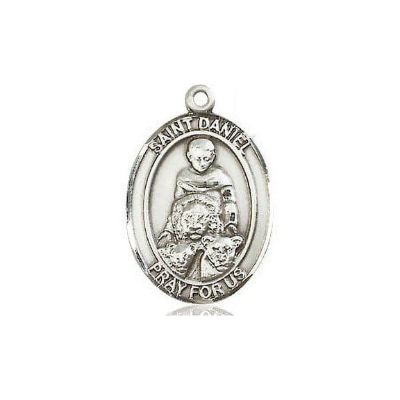 Extel Medium Oval Pewter St. Daniel Medal, Made in USA