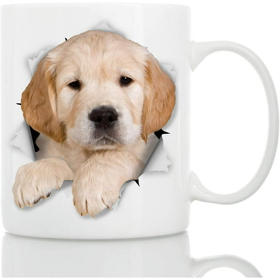 Golden Retriever Mug - Ceramic Funny Coffee Mug - Perfect Dog Lover Gift - Golden Retriever Coffee Mug - Great Birthday or Christmas Surprise for Friend or Coworker, Men and Women (11oz)