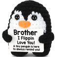 thumbnail image 1 of Minipingüino de ganchillo hecho a mano CryCarrot de Gifts para hermano, 1 of 8
