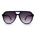 thumbnail image 5 of Mens Classic Retro Vented Side Visor Plastic Racer Sunglasses Matte Black - Smoke, 5 of 8
