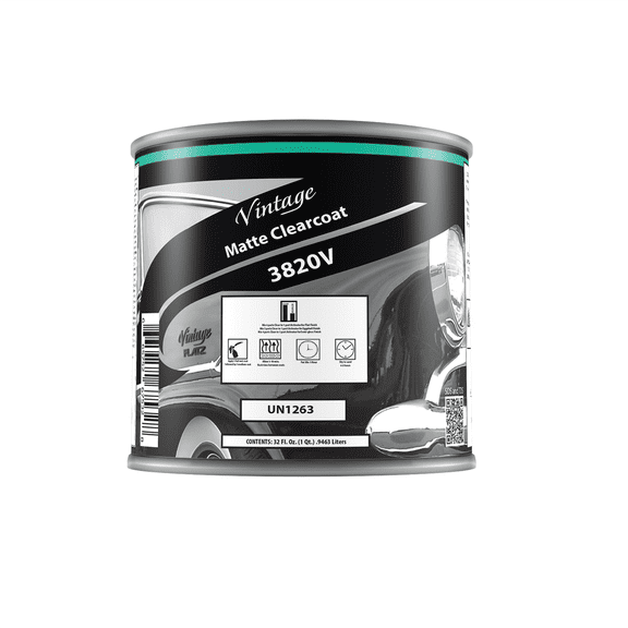 Vintage Flatz CP3820-4 Clearcoat, 1 qt Can, Matte, 6:1 Mixing