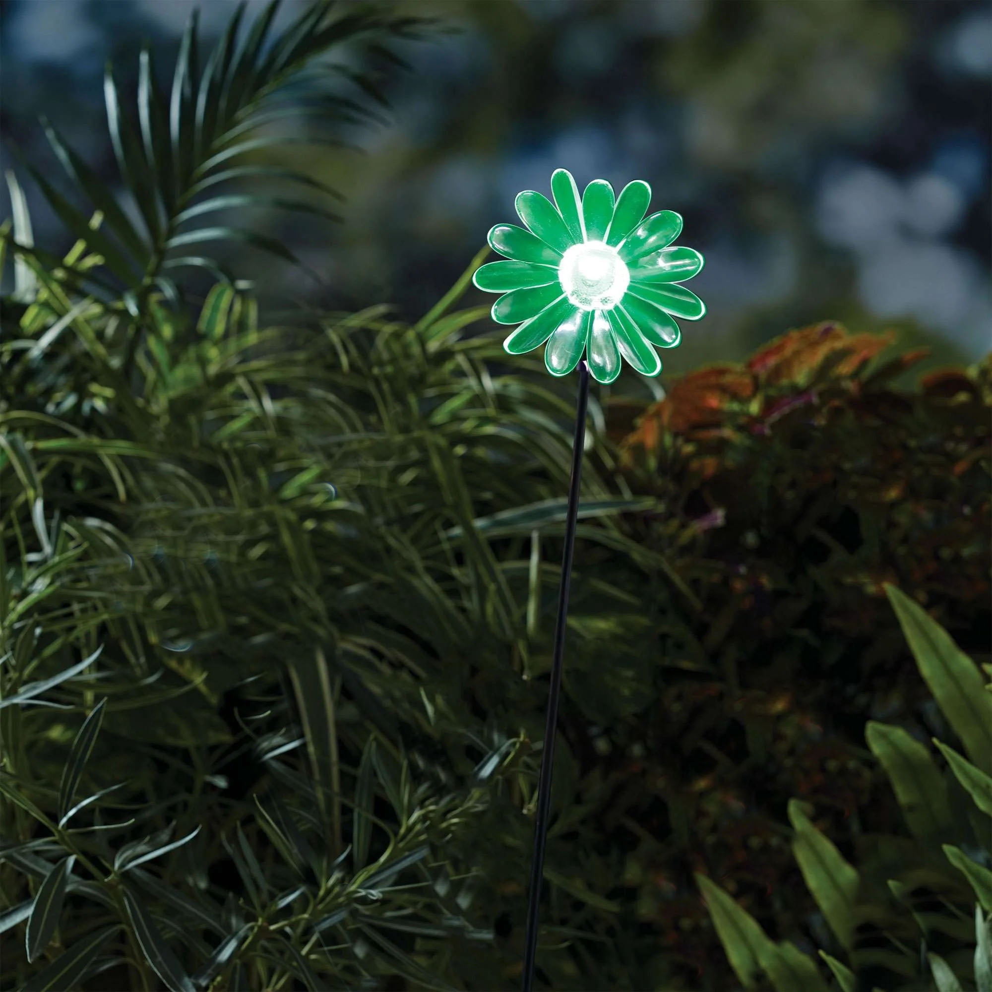 Mainstays Solar Powered Color Changing LED Flower Acrylic Stake Light