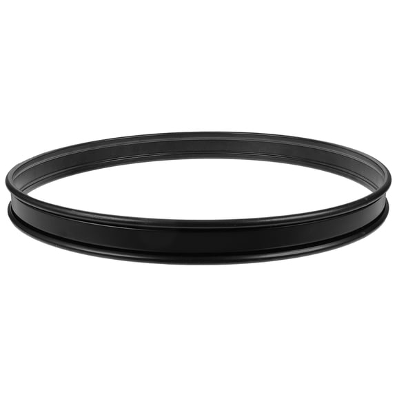 MERRYHAPY Black Metal Snare Drum Hoop 14 Inch Wear Resistant Drum Rim Replacement