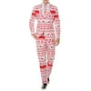 Braveman Men's Classic Fit Ugly Christmas Suits with Matching Tie
