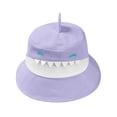 thumbnail image 4 of Kids Upf 50+ Sun Hat with Neck Flap Lightweight Breathable Mesh Fisherman Cap for Boys Girls Summer Outdoor Purple 8 Months-24 Months, 4 of 4