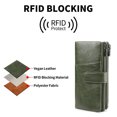 thumbnail image 7 of FALAN MULE Womens Wallet RFID Blocking Soft Leather Trifold Card Holder, 7 of 7