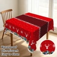 thumbnail image 2 of Tchckioa Merry Christmas Square Tablecloth,Waterproof Table Cloth for Kitchen,52x52 Inch, 2 of 7