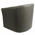 thumbnail image 4 of Pemberly Row 17.5" Bonded Leather Swivel Chair in Gray Finish, 4 of 7