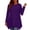 *Purple, variant on Womens Crew Neck Long Sleeve Tunic Tops, Loose Fit Swing Flowy Clothes Blouse Wine,Womens Plus XL