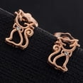 thumbnail image 1 of unbranded 1Par Aretes De Zirconia Dorados Para Mujer Pendientes Y Para Uso Diario Y Eventos, 1 of 7