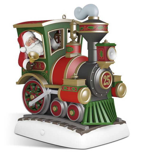 Colgante colgante pequeño tren antiguo de Santa FleinngHoz JD711621129