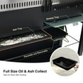 thumbnail image 4 of Brand Man Propane Gas & Charcoal Grill Combo with Griddle Dual Fuel BBQ Grill for Outdoor Barbecue, Sliver & Black, 4 of 10