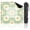 Color 2, variant on Mahjong Mat 31.5" x 31.5" Pastel Strawberry Seamless Cute Floral Elements Yellow Gingham Non-Slip Noise Reduction American Mahjong Tiles Table Cover for Dominoes Poker Card Board Games Gift