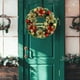 thumbnail image 5 of Adornos navideños, guirnaldas colgantes para puerta de 40 cm, adornos navideños de ratán para árbol de Navidad, diseño de escena, decoración de puerta, corona navideña., 5 of 6