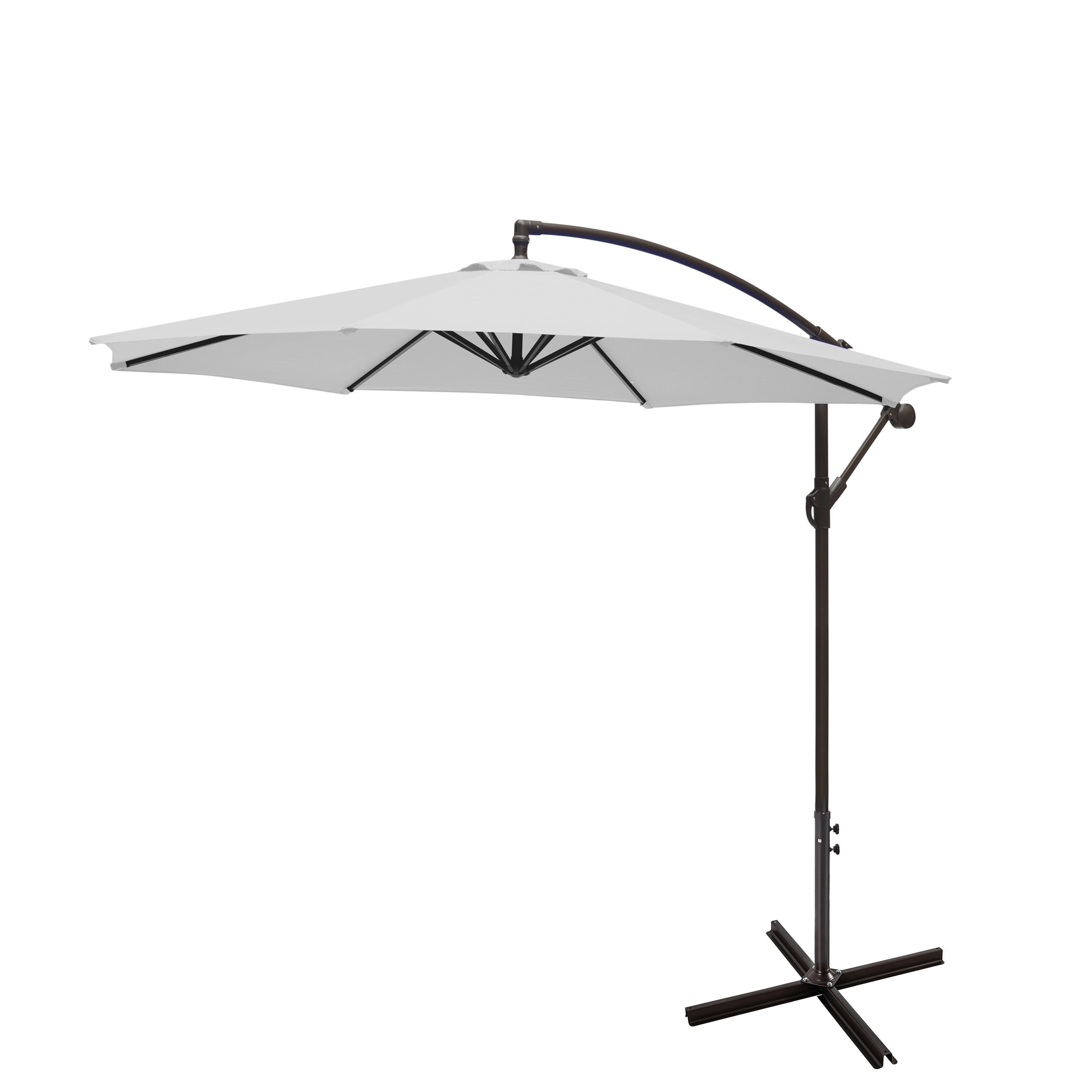 Westin Outdoor 9801012 10 ft. Cantilever Hanging Patio Umbrella, White