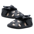 thumbnail image 4 of 1 par de zapatos para bebés pequeños con lazo bordado y estampado de corazón (negro, 13 cm de largo, talla 6 EE. UU., 5 Reino Unido, 22 UE, 5,109 pulgadas), 4 of 5