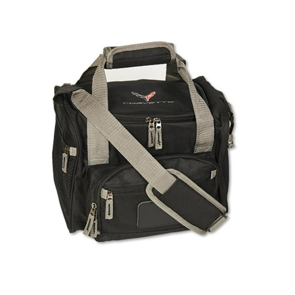 C8 Corvette Cooler Bag Ice Chest - Black with Gray