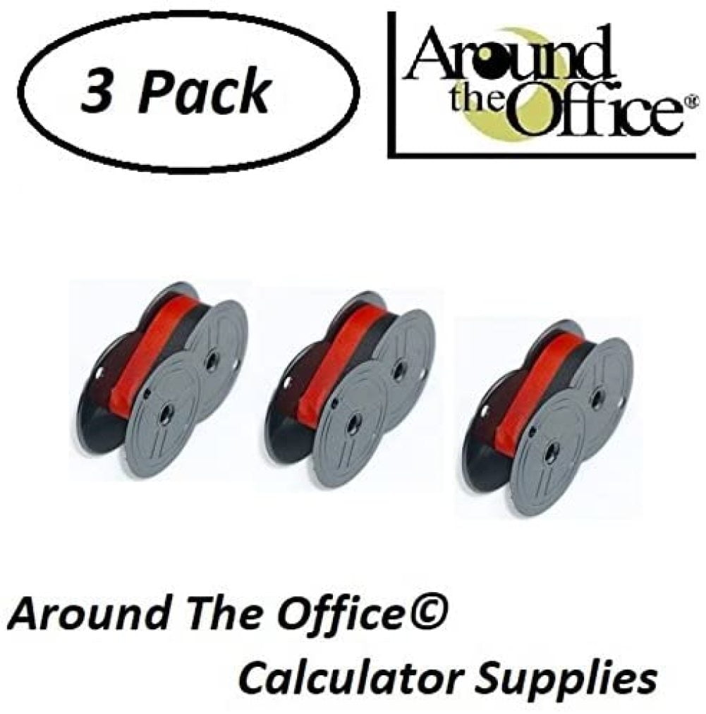 Around The Office Compatible Package of 3 Individually Sealed Ribbons Replacement for CASIO DL-320 Calculator 