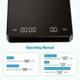 thumbnail image 3 of Digital Coffee Scale with Timer LED Screen Espresso USB 3kg Max.Weighing 0.1g High Precision Measures in Oz/ml/g Kitchen Scale, 3 of 6