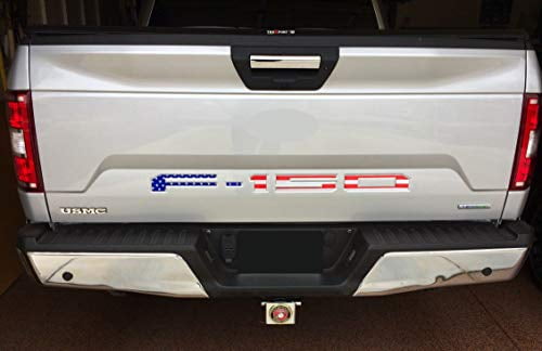 American Flag Tailgate Insert Letters for F150 2018 2019 2020-3D Raised Tailgate Decal Letters 